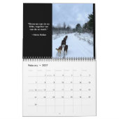 MI DOG Summer Sled Dog Center Calendrier (Feb 2027)