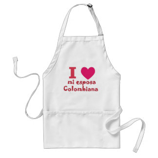 Mi esposa Colombiana apron Standaard Schort