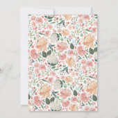 Mi-été | Floral Wreath Faire-part de mariage (Dos)