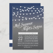 Mi invitation de dîner de lumière de ficelle de (Devant / Derrière)