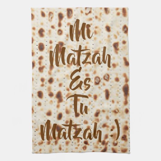 Mi Matzah Es Tu Matzah Theedoek (Verticaal)