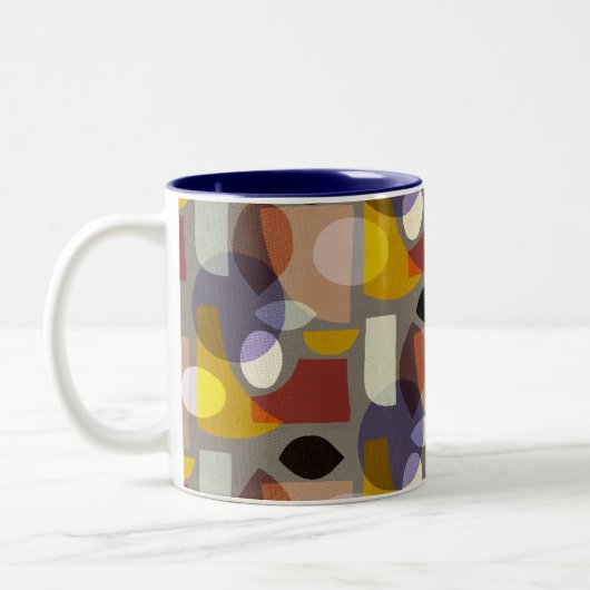 Mi-mod abstrait formes mug (Gauche)