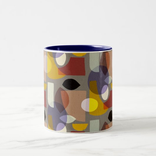 Mi-mod abstrait formes mug (Centre)