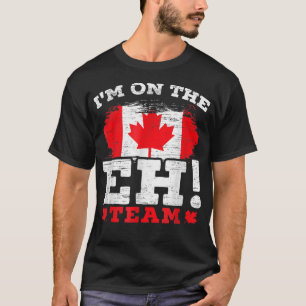 MI op het EH Team Canadian Canada Day Maple Leaf T-shirt