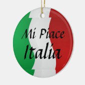 Mi Piace Italia Italiaanse vlag Keramisch Ornament (Links)