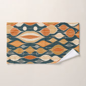 Mi-Siècle Atomique gouttes Ochre Moderne Rétro (Serviette à main)