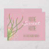 Mi-siècle moderne Cactus l Faire-part mobile (Devant / Derrière)