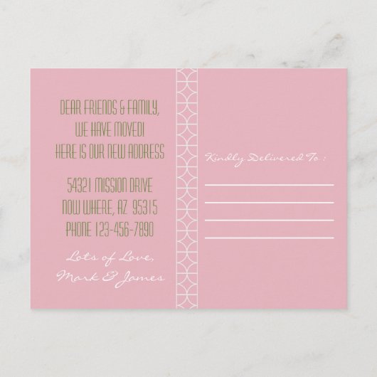 Mi-siècle moderne Cactus l Faire-part mobile (Dos)