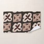 Mi-siècle Moderne Floral Géométrique (Serviette à main)