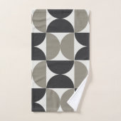 Mi-siècle moderne gris et gris-métal (Serviette à main)