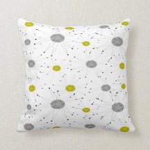 Mi-siècle moderne Inspiré Starburst Coussin II