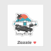 Mi-siècle Moderne Maison auto autocollant Palm (Feuille)