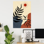Mi-siècle Moderne Mur Déco Solaire (Bureau à domicile)