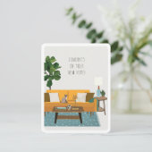 Mi-siècle moderne Nouvelle carte d'accueil (Debout devant)