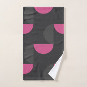 Mi-siècle moderne rose et gris (Serviette à main)