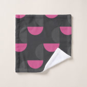 Mi-siècle moderne rose et gris (Gant de toilette)