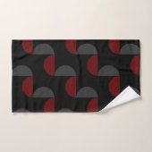 Mi-siècle moderne rouge noir et gris (Serviette à main)
