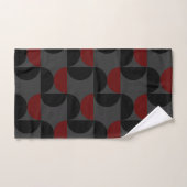 Mi-siècle moderne rouge noir et gris (Serviette à main)
