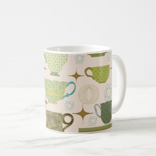 Mi-Siècle Moderne Teup Monogramme Mug (Devant droit)