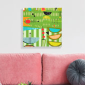 Mi-siècle moderne toile enveloppée Abstrait #18 (Insitu(Salon))