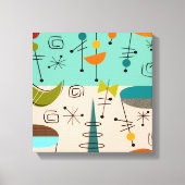 Mi-Siècle moderne toile enveloppée Abstrait #62 (Recto)