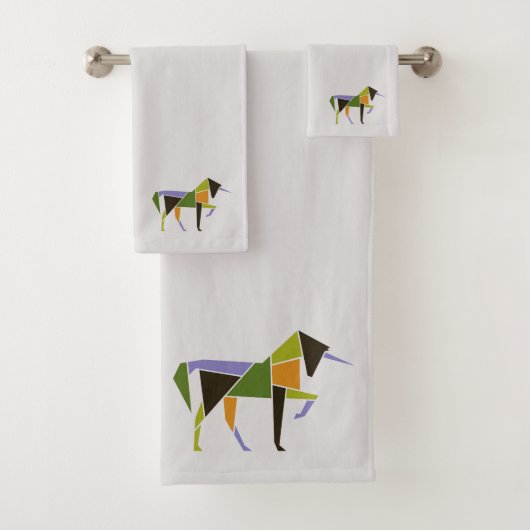 Mi-siècle Moderne Unicorne Abstraite Tangram Anima (En situation)