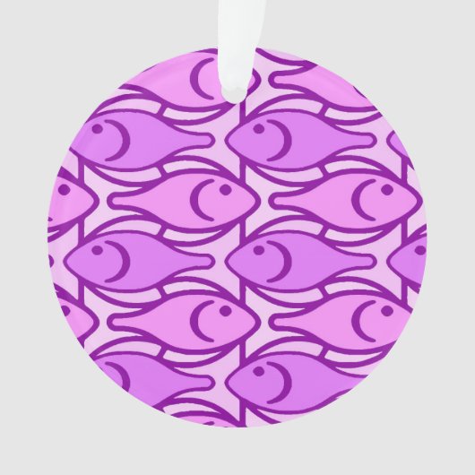 Mi-siècle Poisson moderne, orchidée et violette (devant)