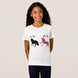Mi Tía Tu Humor Eenhoorn Paardenfamilie T-shirt