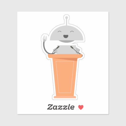 Mia aan het woord sticker (Vel)