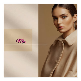 Mia Aesthetic Minimal Name Poster Perfect Poster