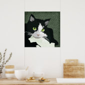 Mia Art Green Canvas Poster (Keuken)