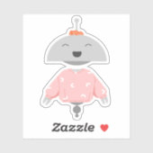 Mia avec Sticker Scrunchie (Feuille)