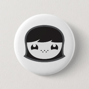 mia , boe & vrienden knop ronde button 5,7 cm