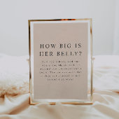 MIA Boho Earth Tone Cream Hoe groot is haar buik? Poster