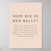 MIA Boho Earth Tone Cream Hoe groot is haar buik? Poster (Voorkant)