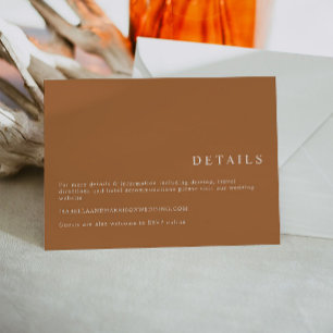 MIA Burnt Oranje Minimalist Bohemian Details Kaart
