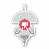 Mia duimen-omlaag sticker (Voorkant)