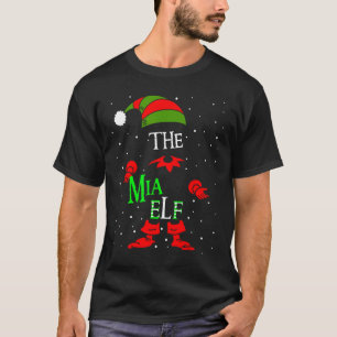 Mia Elf Groepsmatching Familie Kerst Pijama Outfit T-shirt