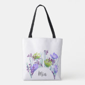 Mia Floral Monogram Draagtas (Achterkant)
