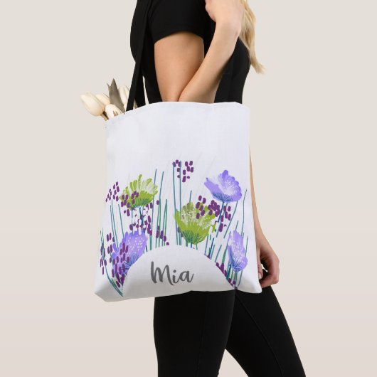 Mia Floral Monogram Draagtas (Dichtbij)