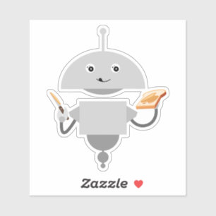 Mia maakt toast sticker