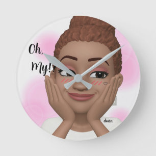 Mia meisje ronde klok