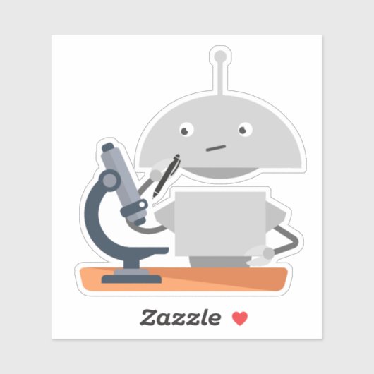 Mia-microscoop Sticker (Vel)