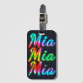 Mia Naam Bagagelabel (Voorkant (verticaal))