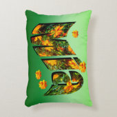 Mia Name Logo with Flowers, Accent Kussen (Voorkant(Verticaal))