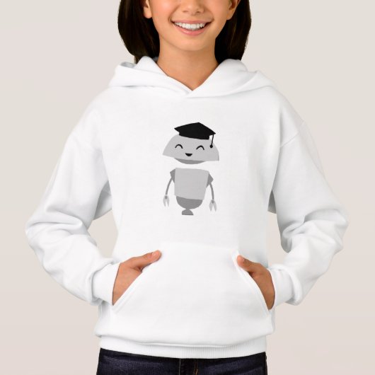 Mia Robot Sweatshirt- 2022 Design Contest Hoodie (Voorkant)