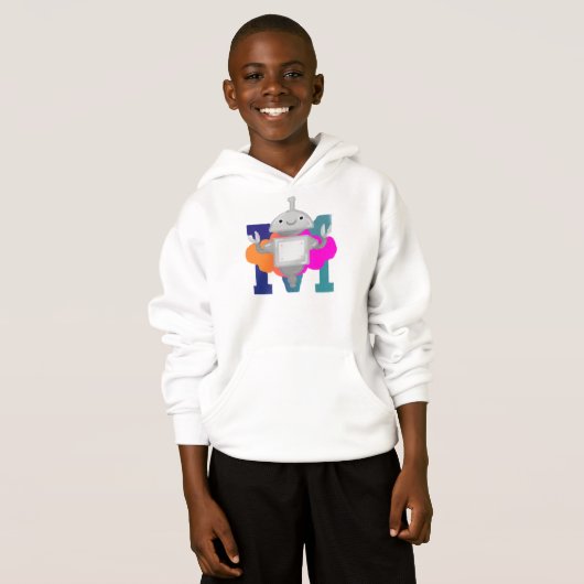 Mia Robot Sweatshirt- 2022 Design Contest Winner H (Voorkant volledig)
