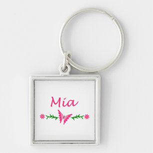 Mia (roze vlinder) sleutelhanger