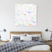Mia Text Design II toile enveloppée (Insitu(Chambre))