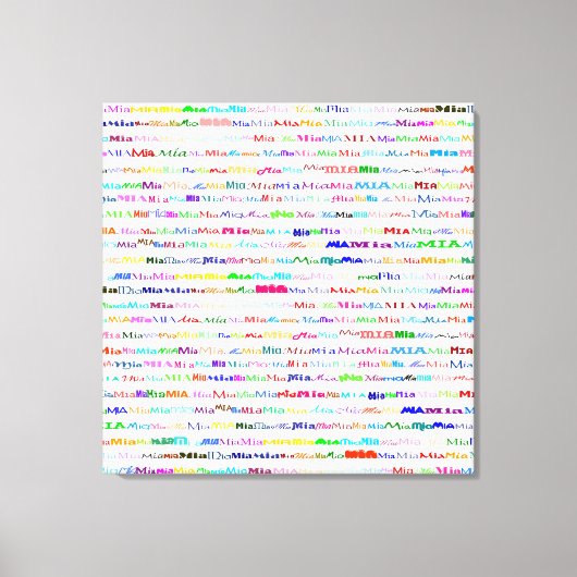 Mia Text Design II toile enveloppée (Recto)